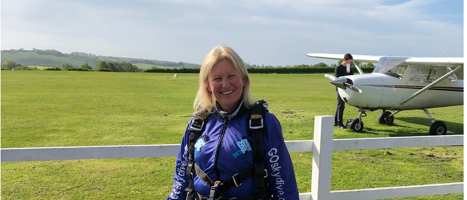 Our Leading Lady Thrills with Charity Skydive