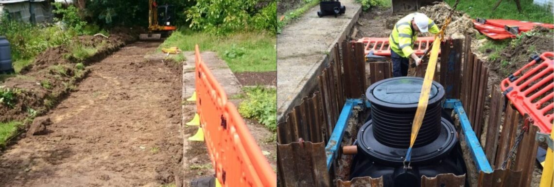 cesspit septic tank installation